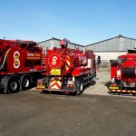 Contract Services parked in the yard Contract Services Drain Cleaning in Northern Ireland