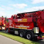 Contract Services fleet at the side of the road Drain Cleaning Contract Services in Northern Ireland