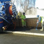 Blue Contract Services drainage truck Contract Services Drain Cleaning in Northern Ireland